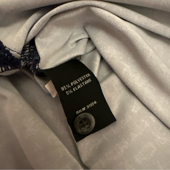 ProTour Athletic Fit Mens XL Full Print Short Sleeve Polo Golf Shirt Dark Blue - Picture 6 of 9